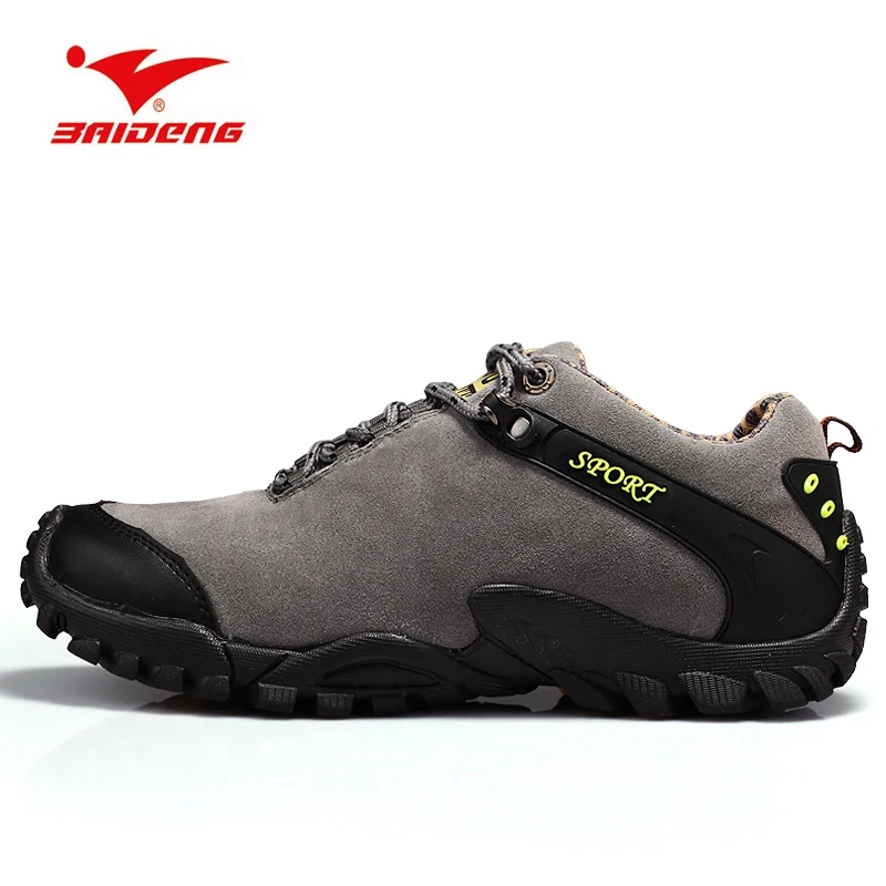 

2018 men outdoor hiking shoes waterproof Suede hunting trekking sneakers shoes Training sport climbing hiking shoes Walking