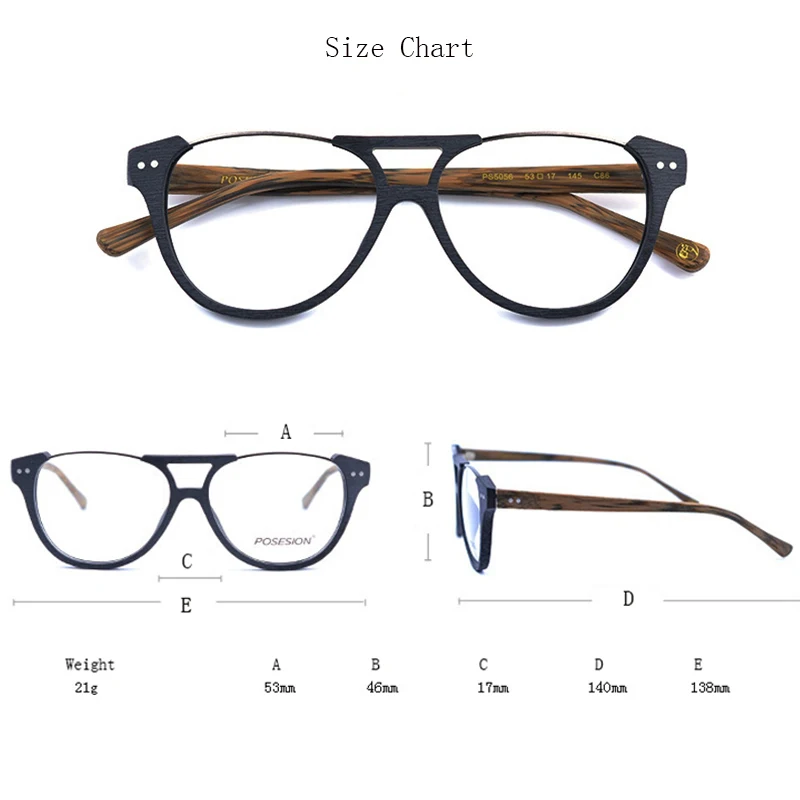 Eye Frame Size Chart