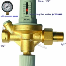 1/" автоматический клапан для наполнения воды для наблюдения за водяным давлением клапан для наполнения воды с манометром клапан для снижения давления