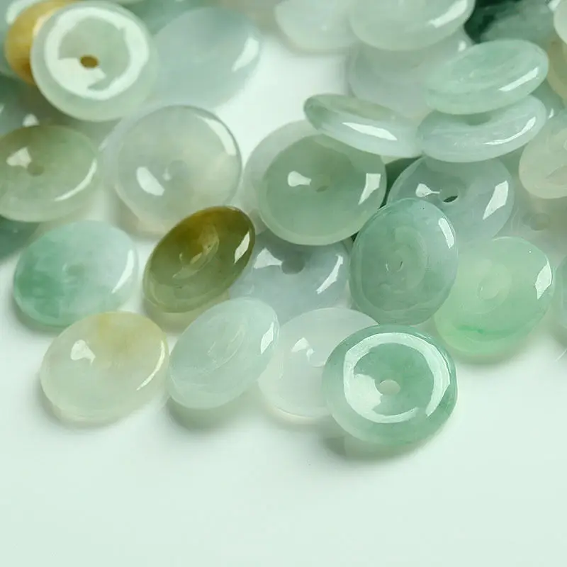 50 шт натуральный нефрит класса А (Jadeite) свободный круг бисера/Размер: 11 мм (оптовая