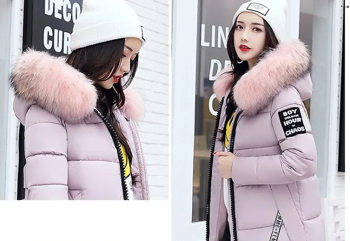 Winter Women Coat Jacket Warm High Quality Woman Jacket Winter Coat Hood Real  2017 New Winter Fashion+9 (1)