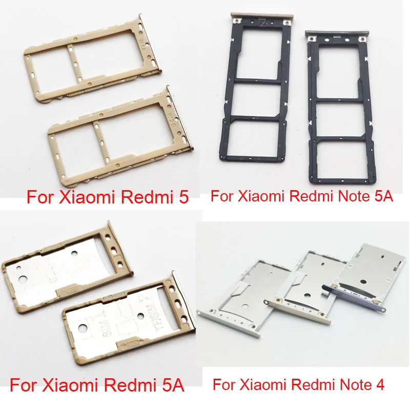 

For Xiaomi Redmi 5 5A Note 4 5A Sim Card Reader Holder Sim Tray Replacement Part