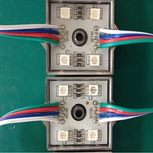 5050 4 светодиодный модули белый/теплый белый/красный/зеленый/синий/желтый/RGB Водонепроницаемый IP68 DC12V smd светодиодный 5050 модуль