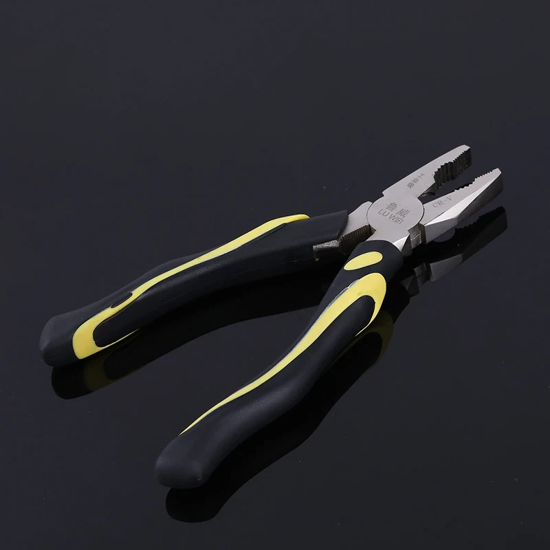 8 inch Multifunction Long Needle Nose Pliers High Carbon Steel Nickel Plated