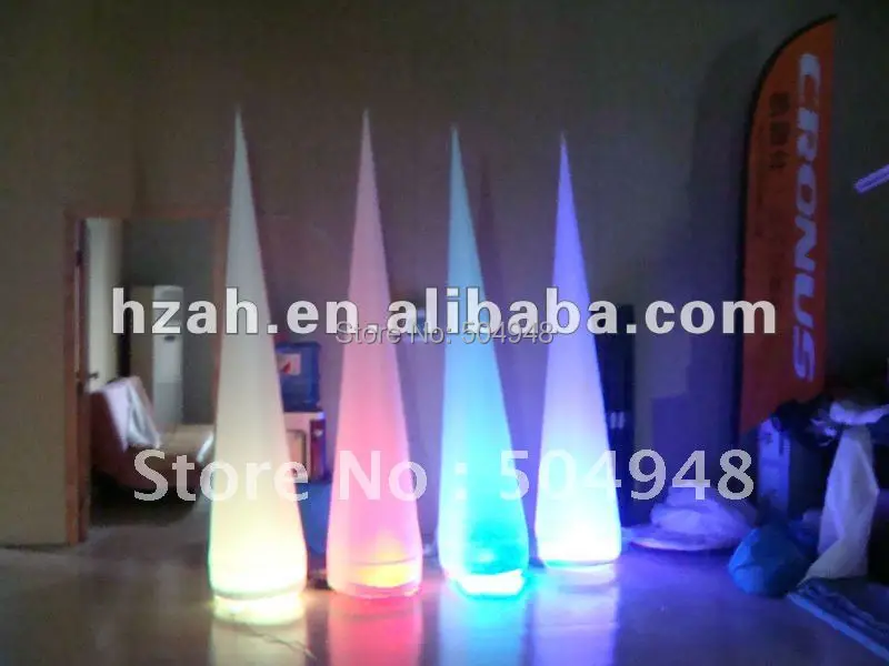 

Light inflatable colorful cone decoration