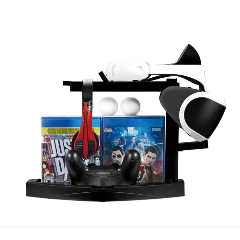  Multifuntion Game Controller Charger Stand Game DVD Storage Charging Dock Stand Holder Mount For PS