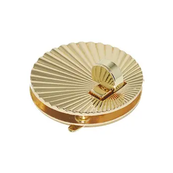 

Fan Shell Shape Clasp Lock Metal Hardware For DIY Handbag Shoulder Bag Purse