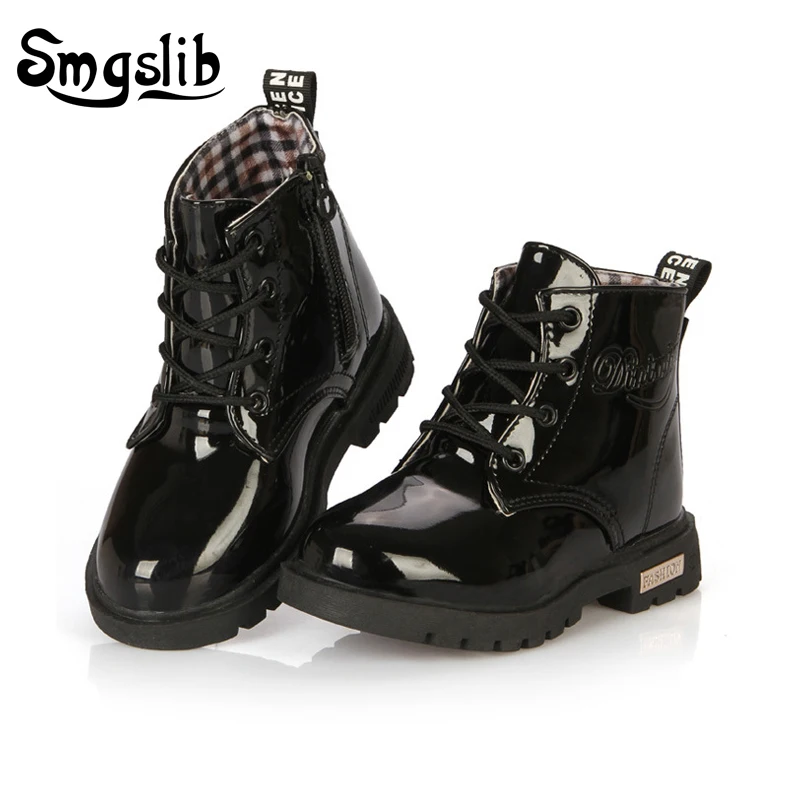 Kids Shoes girls Boys PU Leather fashion Sport Autumn Winter children shoes girls boots rain waterproof snow boots kids Sneakers