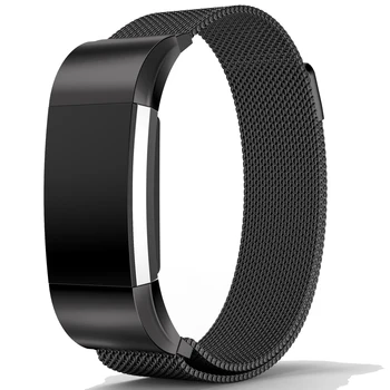 

Bemorcabo Magnetic Milanese Loop Mesh Stainless Steel Bracelet Replacement Straps Bands For Fitbit Charge 2 Band Strap 4 Colors
