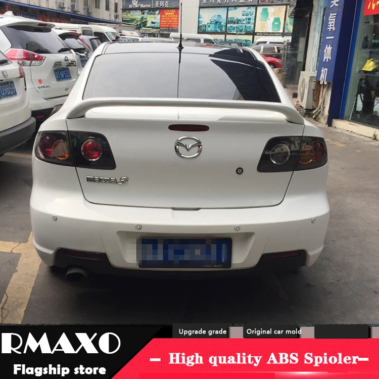 

For MAZDA 3 Spoiler 2006-2013 MAZDA 3 High Quality ABS Material Car Rear Wing Primer Color Rear Spoiler