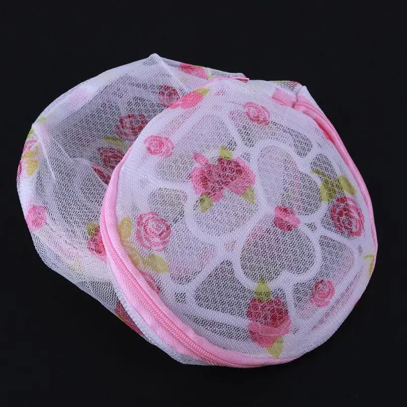 1Pcs Zippered Mesh Laundry Washing Bag Foldable Lingerie Bra Socks Underwear Washing Machine Clothes Protection Net Bags Storage