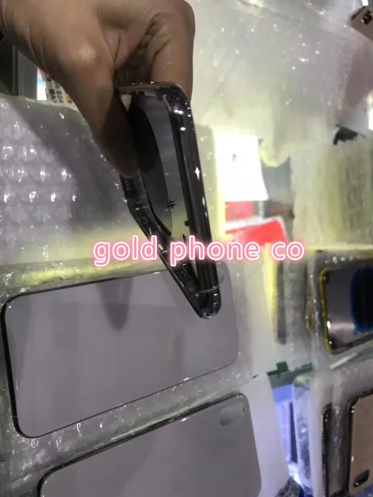 Оригинальная сменная задняя крышка для iPhone x XS MAX, задний корпус, средняя рамка с задней батареей, дверное стекло, черный, белый