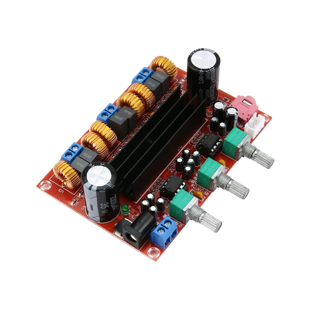 

New Version High power Amplifiers Dual Chip TPA3116D2 50Wx2 + 100W 2.1 Path Digital Subwoofer Power Amplifier Board