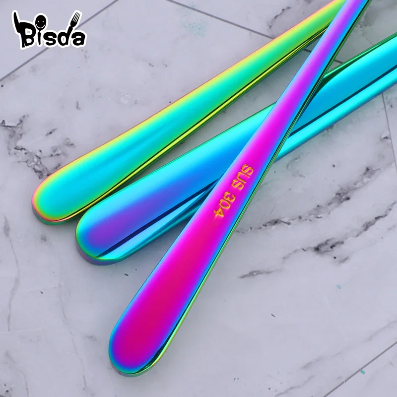  Stainless Steel Dinnerware 24 pcs Black Cutlery Set Fork Spoon Knife Set Western Tableware Party Ta