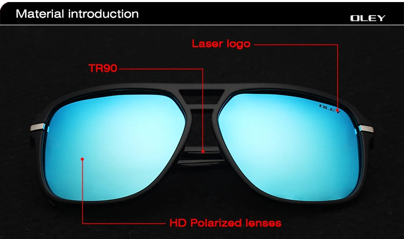 OLEY, винтажные негабаритные солнцезащитные очки, мужские, фирменный дизайн, wo, мужские, поляризационные, солнцезащитные очки для мужчин, большие очки