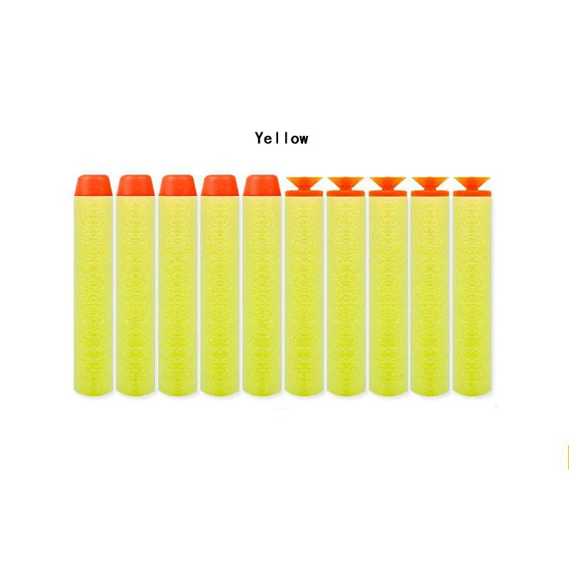 1000 шт, детское ружье, мягкие пули, пенные дротики 7,2 см/6,5 см, Высококачественная безопасная игрушка из пенопласта, универсальная Подарочная игрушка из ЭВА, мягкие пули из пистолета, уличная игрушка
