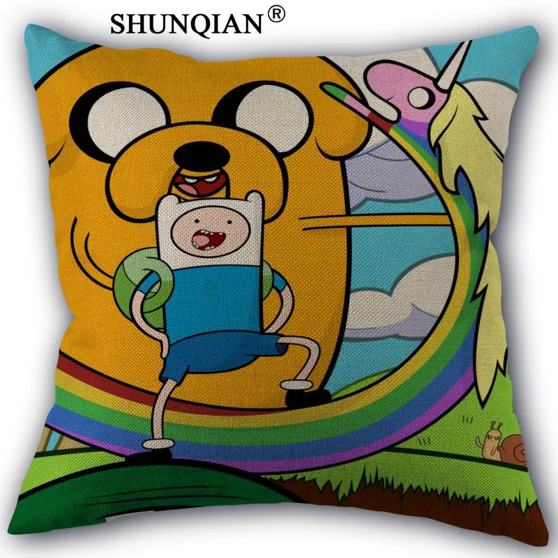 High Quality Cotton Linen Adventure Time Pillowcase Wedding