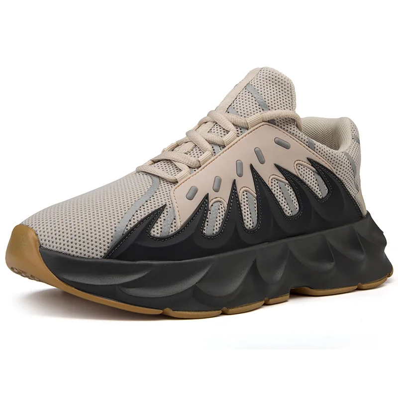 Новинка Yeezys Air форма пламени белый Vapormax вулканическая сетка дышащая Zapatos De Hombre