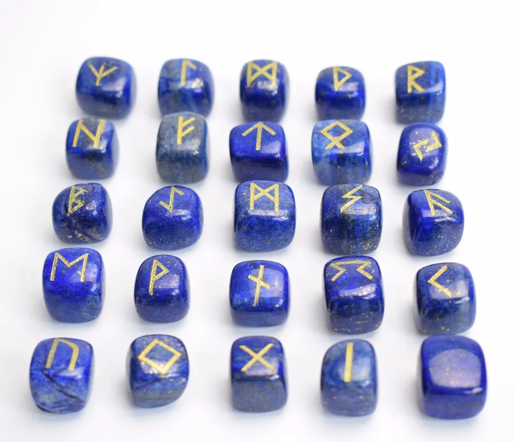 Lapis Lazuli Rune Stones (2)