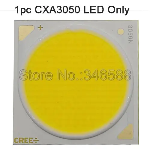 CREE CXA3050 COB светодиодный светильник DIY модуль светодиодный массив светодиодный светильник с 50-60 Вт MEANWELL LPC-60-1400 драйвер и 66 мм стеклянный объектив и радиатор - Emitting Color: CXB3050 LED Only