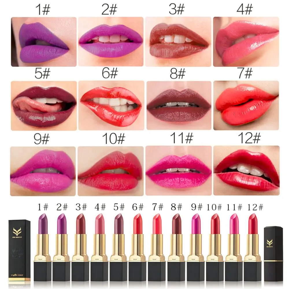 HUAMIANLI составляют Бато Maquillaje помада корейский Помада Макияж Новый Гигиеническая