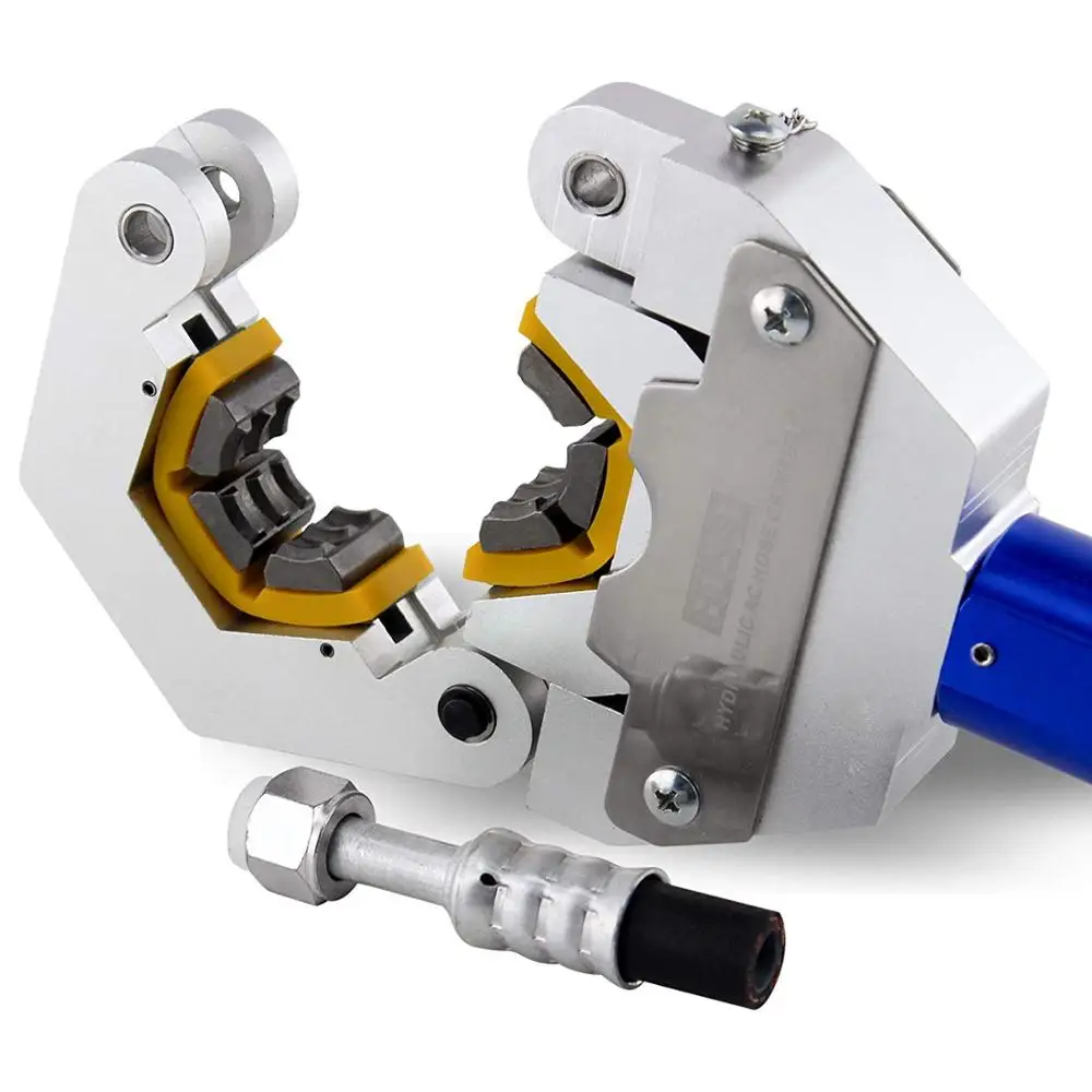 AC ホースクリンパキット手動アルミ合金車両用ハンドヘルド油圧ホース