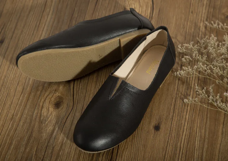 Movland-обувь ручной работы из натуральной кожи; обувь в стиле ретро mori girl; женская повседневная обувь; обувь на плоской подошве;#7024/3 цвета