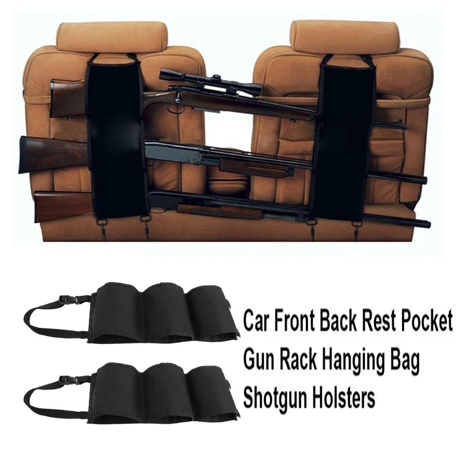 

2Pcs Car Front Back Pocket Gun Sling/Gun Rack Hanging Bag Air Rifle Gun Holster Hanging Bag Airsoft Air Guns Hunting Accessories