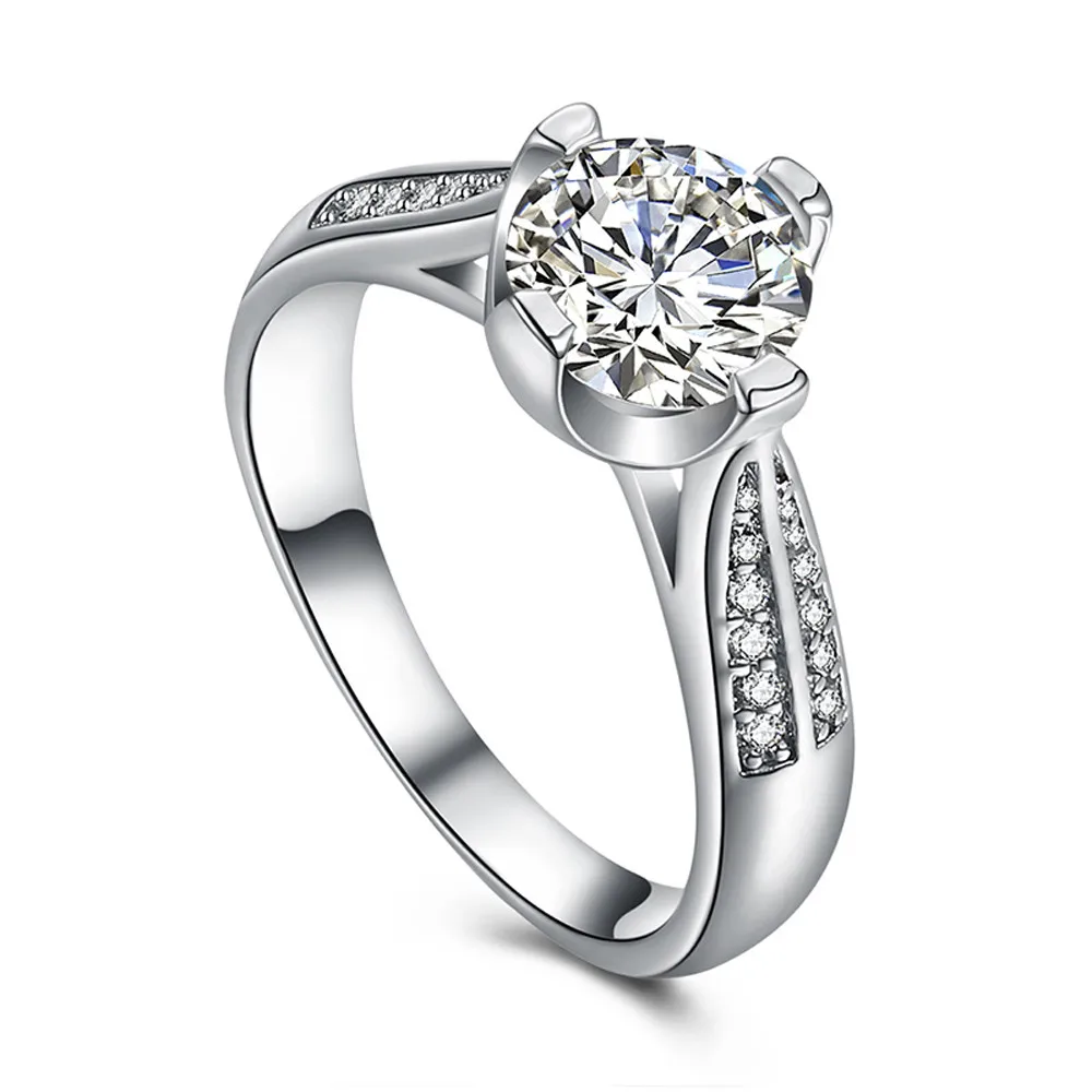 Новое поступление элегантное стильное золотого цвета Блестящий привлекательный кубический цирконий женское кольцо размер 7-9 для подарка# CN20