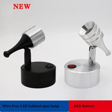 1 Вт/3 Вт AAA батарея светодиодная точечная лампа, мощность Бесплатный акцент точечная лампа фон, фото, свадьба, шоу, энергосберегающий шкаф батарея лампа