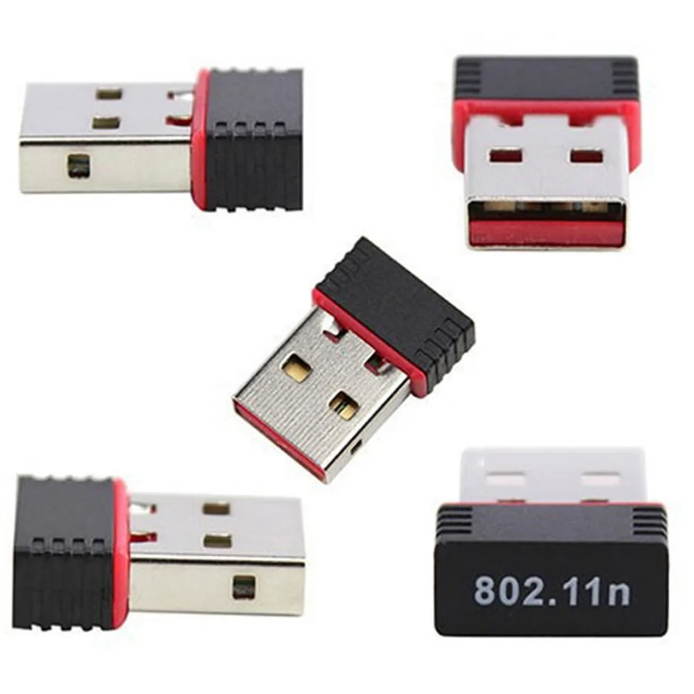 USB WiFi Adapter N 802.11 b//g//n Wi-Fi Dongle High Gain 150Mbps Wireless Antenna