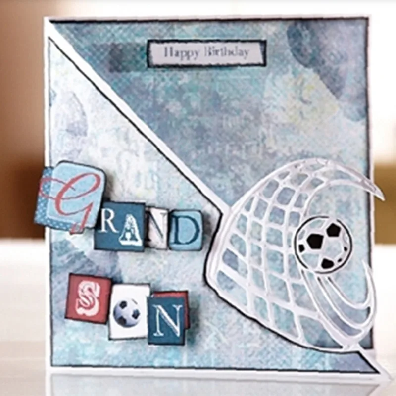Football Numeral Designs Metal Cutting DieFor DIY Scrapbooking Album Paper Cards