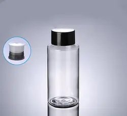 150 г прозрачный ПЭТ Крем бутылки с черной крышкой косметический контейнер крем бутылки косметической упаковки