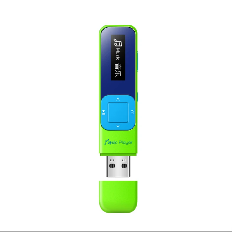 8G Портативный USB мини студенческий класс записывающая ручка Walkman mp3 плеер - Цвет: Green
