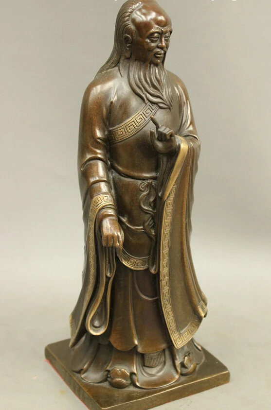 Bir 005357 12 Folk Chinese Bronze Taoism Earliest Ancestor Li Er Bir 005357 12 Folk Chinese Bronze Taoism Earliest Ancestor Li Er Laozi Statue Sculpture In Statues Sculptures From Home Garden On Aliexpress