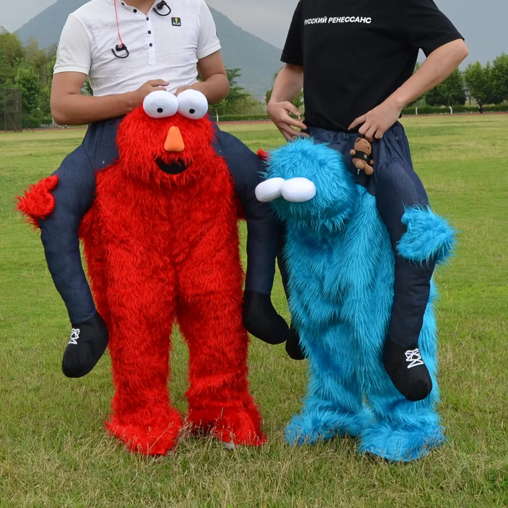 2017-Elmo-Stuffed-Ride-on-Me-Sesame-Street-COOKIE-MONSTER-Mascot-Carry-Back-Fancy-Dress-Costums (3)