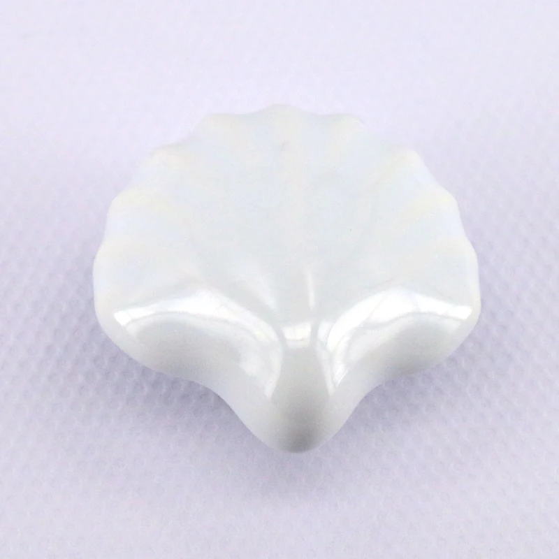 

White Ceramic Single Hole Drawer Knobs Handles Porcelain shell Knobs Kitchen Cabinet Dresser Drawer Pulls Knobs