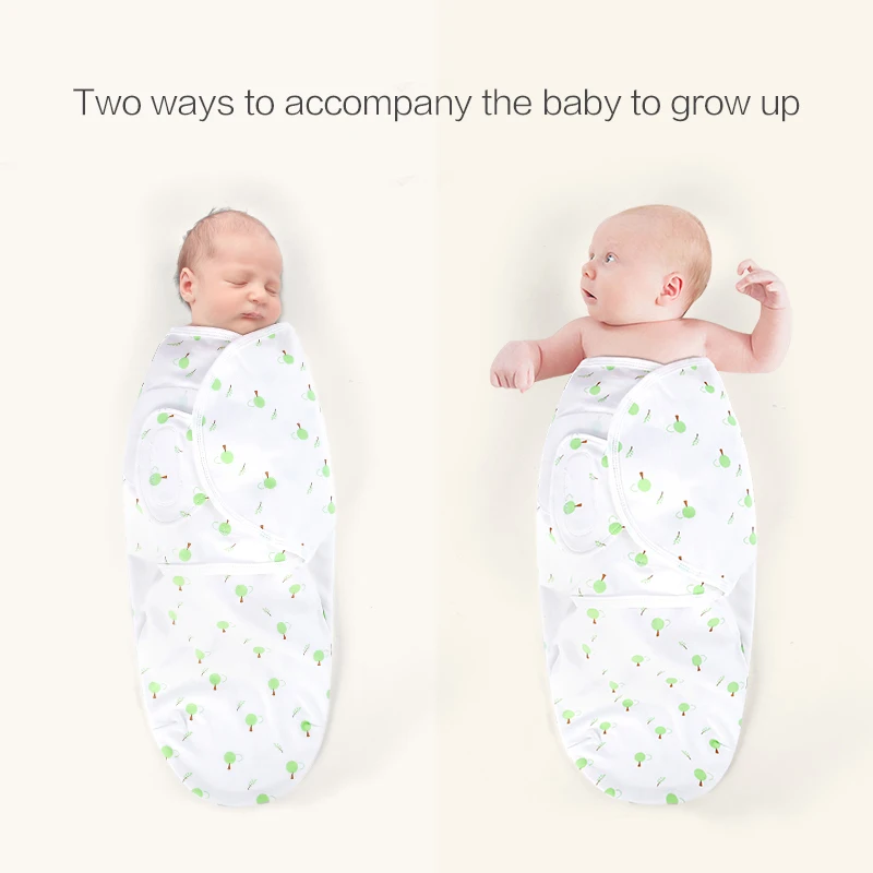 Детские хлопковые спальные мешки с рисунком для мальчиков и девочек, с двух сторон, на молнии, для пеленания младенцев