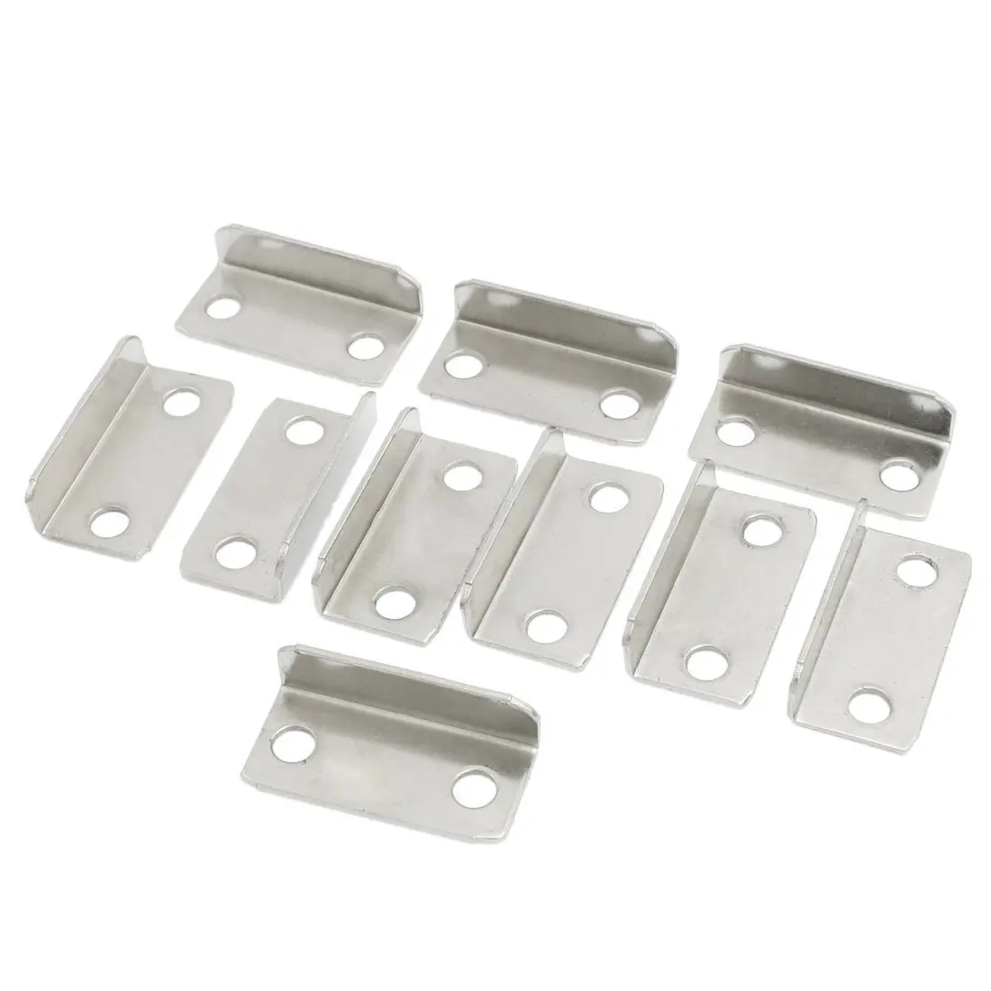 

HHTL-10 Pcs Home Office Silver Tone Metal Right Angle Drawer Lock Strike Plate