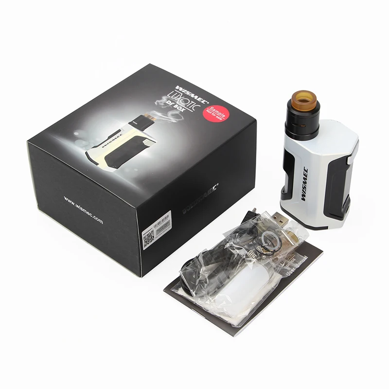 Original Wismec Luxotic DF Box 200W TC Kit 200W Luxotic DF MOD with Guillotine V2 RDA 7ml Bottle E Cigarette Squonker Vape Kit 01 (6)
