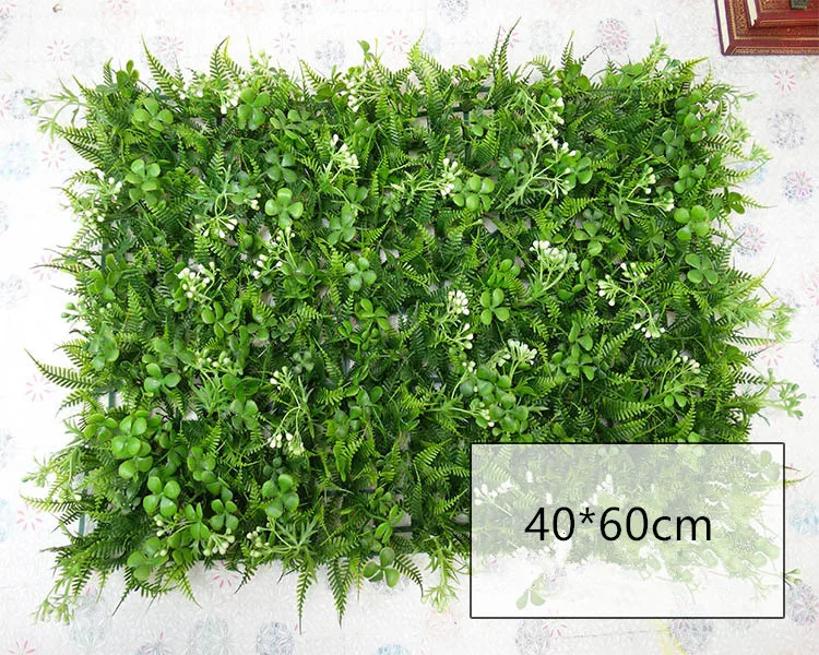 40*60 см искусственные растения зеленая трава стена эвкалипт с листом свадьба DIY отель магазин окно сад фон Декор Зеленая стена - Цвет: 09