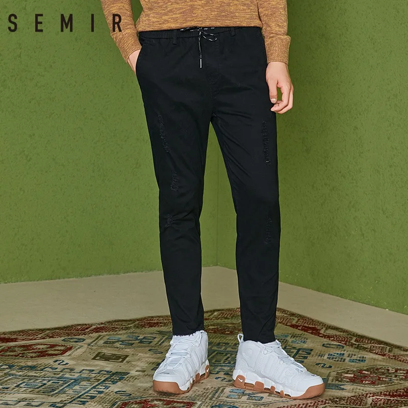 Semir 2018 Весна Новые поступления мужские тонкие отверстия эластичные