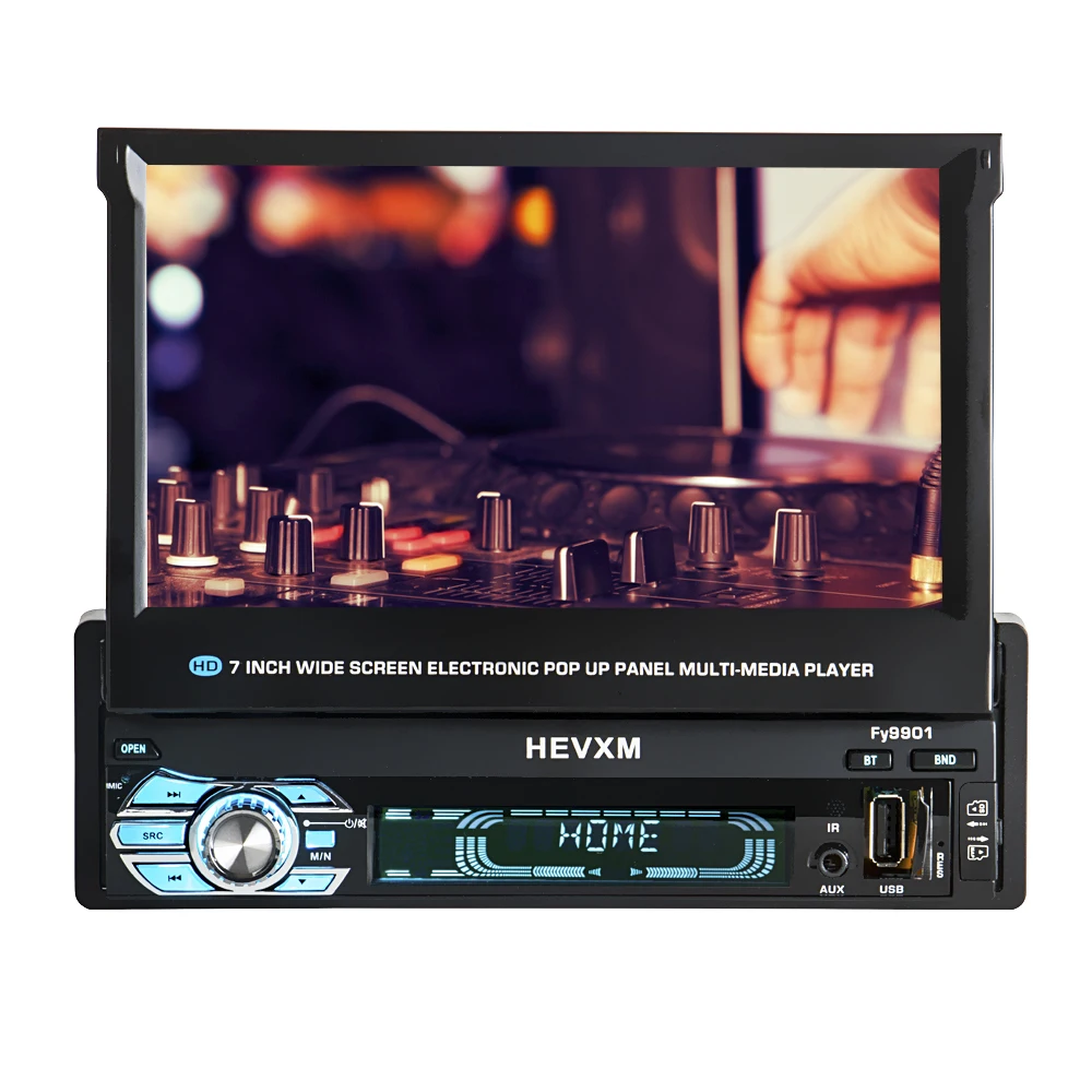 

HEVXM 9901 The 7 inch Screen can motorized pop up or pull back Touch Screen Car Navigation MP5 player FM radio mp3 player