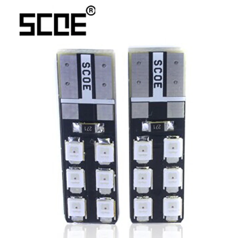 Для Skoda OCTAVIA RS автомобильный Стайлинг 2x12SMD без ошибок Передняя боковая подсветка