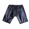 YiZYiF Men Lingerie Soft Wet look Patent Leather Boxer Shorts Male Fitness Bodybuilding Workout Man Fashion Practice Shorts ► Photo 3/6