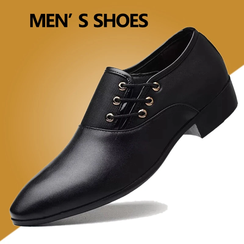 Men's Dress Shoes Fashion Business Office Formal Shoes Top Brand Men's