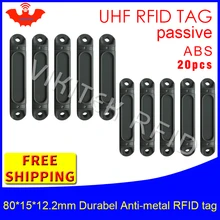 UHF RFID металлическая бирка 915 м 868 МГц Impinj Monza4QT EPC 20 шт. Прочный ABS инструменты для крепления Смарт карты пассивные RFID метки