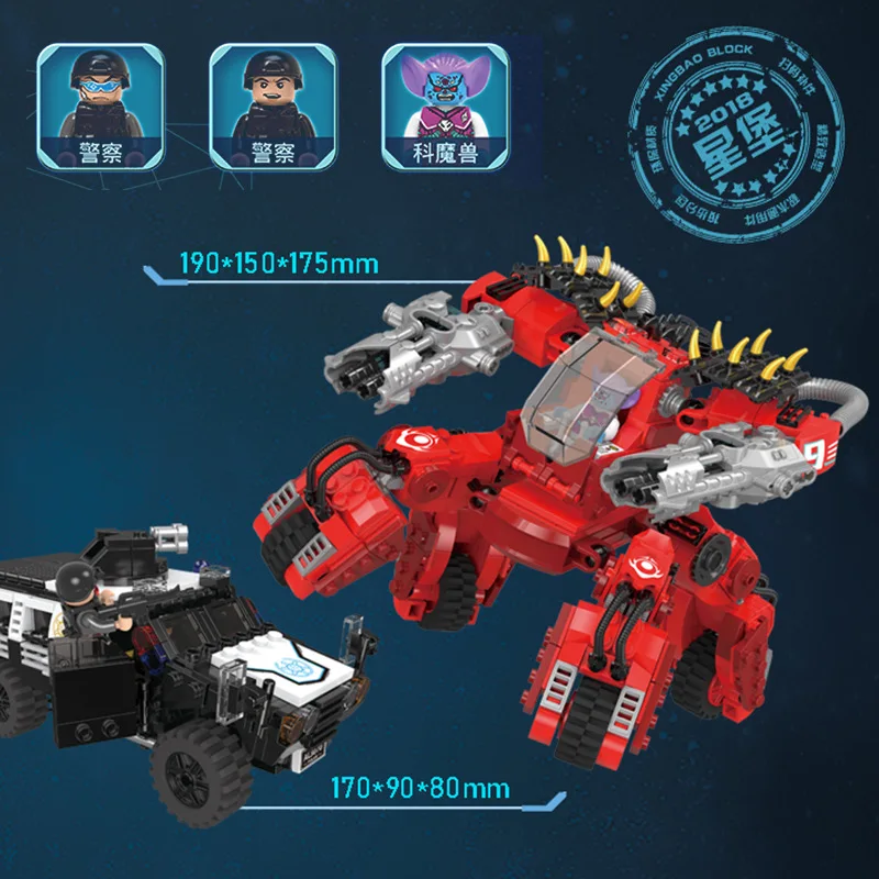 

XingBao 02104 962Pcs New City Series The Polices car chasing Set Model Building Blocks Bricks Toys For Kids Christmas Gifts