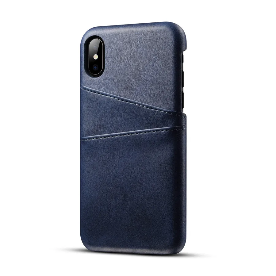 Genuine Real Leather For iPhone XS Max Case X XR Retro Vintage Back Cover For iPhone 7 Case 8 Case 6 6s Plus Phone Bag Cases