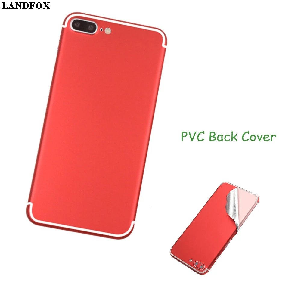 LANDFOX Luxury Film Wrap Decal Skin Case Sticker PVC Back Cover For